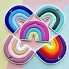 1PCS Silicone Rainbow Teether Bead BPA-Free Baby Accessories Beads Kids Teeth Nursing DIY Food Grade Infant Nursing Teether Toy 2