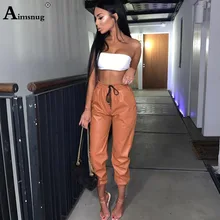 *#Best Price 2019 Women Fashion High Waist PU Leather Trousers Elastic Skinny Harlan Pants Girls Drawstring Faux Leather Autumn Winter Pants *#Best Price 2019 Women Fashion High Waist PU Leather Trousers Elastic Skinny Harlan Pants Girls Drawstring Faux Leather Autumn Winter Pants