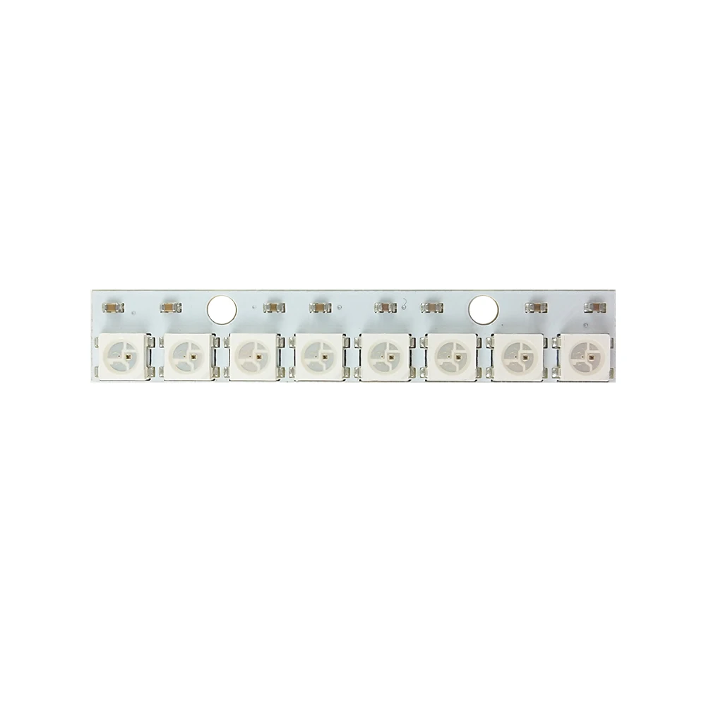 8 каналов WS2812 5050 RGB светодиодные лампы Встроенная полноцветная макетная плата бит