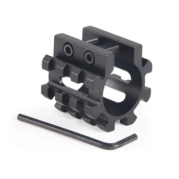 

12GA Magazine Tube Tri Rail Mount 5 Position 25mm Rail Tube Barrel Flashlight Laser Grip Mount GA 500 Shot Gun Rifle