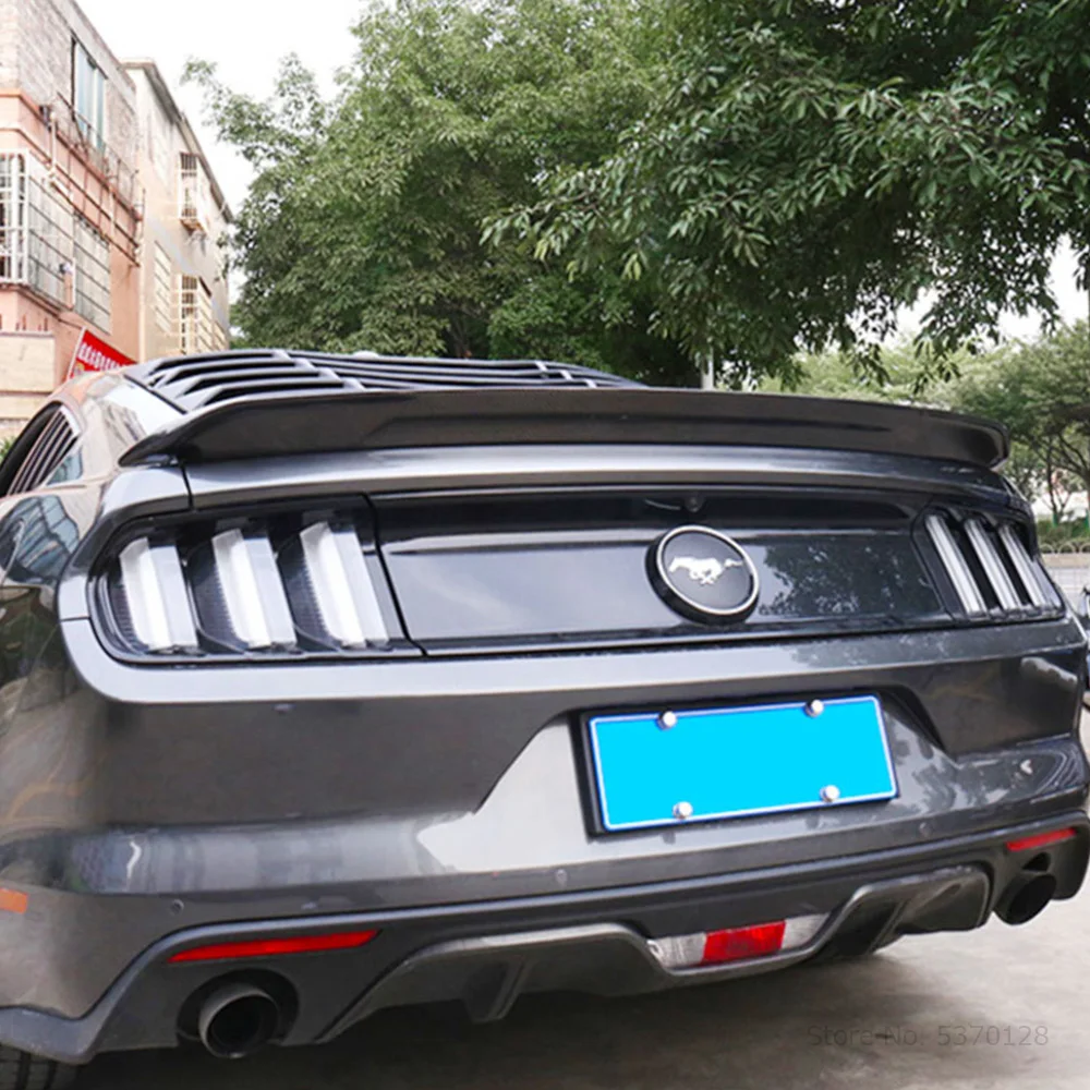 AITWATT для Ford Mustang черный спойлер высокого качества ABS пластиковый спойлер на задний багажник, крыло для стайлинга автомобилей 1 шт