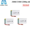 HOBBY HUB 3,7 V 1000mAh/1100mAh/1200mAh Lipo батарея для H11D H11C пульт дистанционного управления вертолетов самолетов батареи 3,7 v 903048 ► Фото 1/2