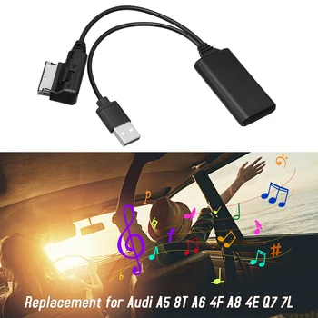 

Car Aux-in Audio Adapter + USB Cable Wireless Bluetooth Module Receiver AMI & MMI 2G for Audi A5 8T A6 4F A8 4E Q7 7L