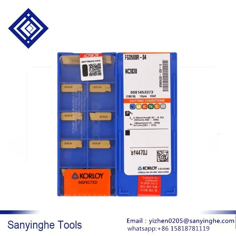 

FGD300R-03 NC3030/FGD400R-04 NC3030/FGD500R-04 NC3030 cnc carbide parting & grooving inserts (10pcs/lots)