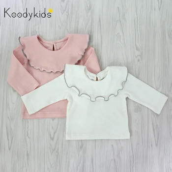 

Koodykids 2020 Spring Baby Girl T Shirt Spring Long Sleeve T-Shirt Baby Girl Tops Cotton Shirt Fashion Design Shirt Autunm