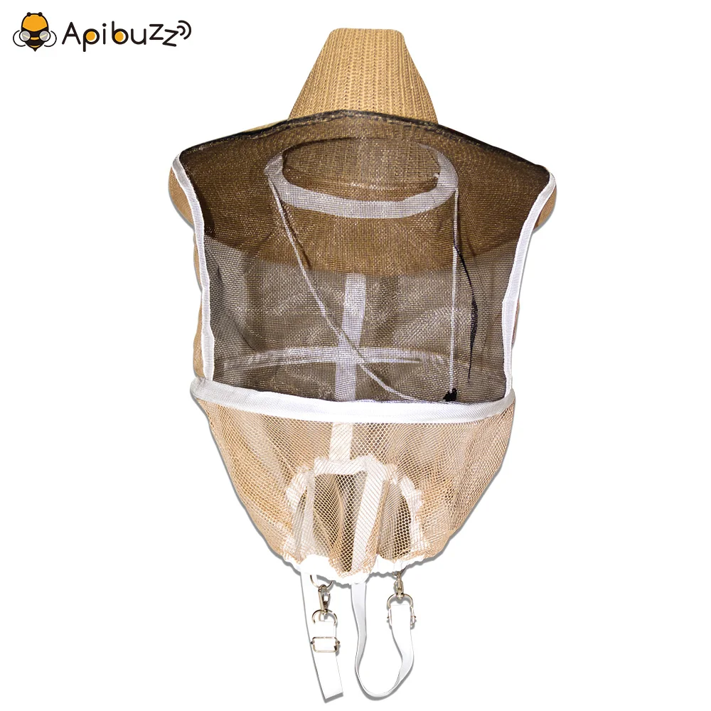 

Cowboy Style Straw Plaiting Beekeeping Hat-Veil Bee Keeping Equipment Apiculture Tool Farm Fishing Insect Hat Bee Clothing