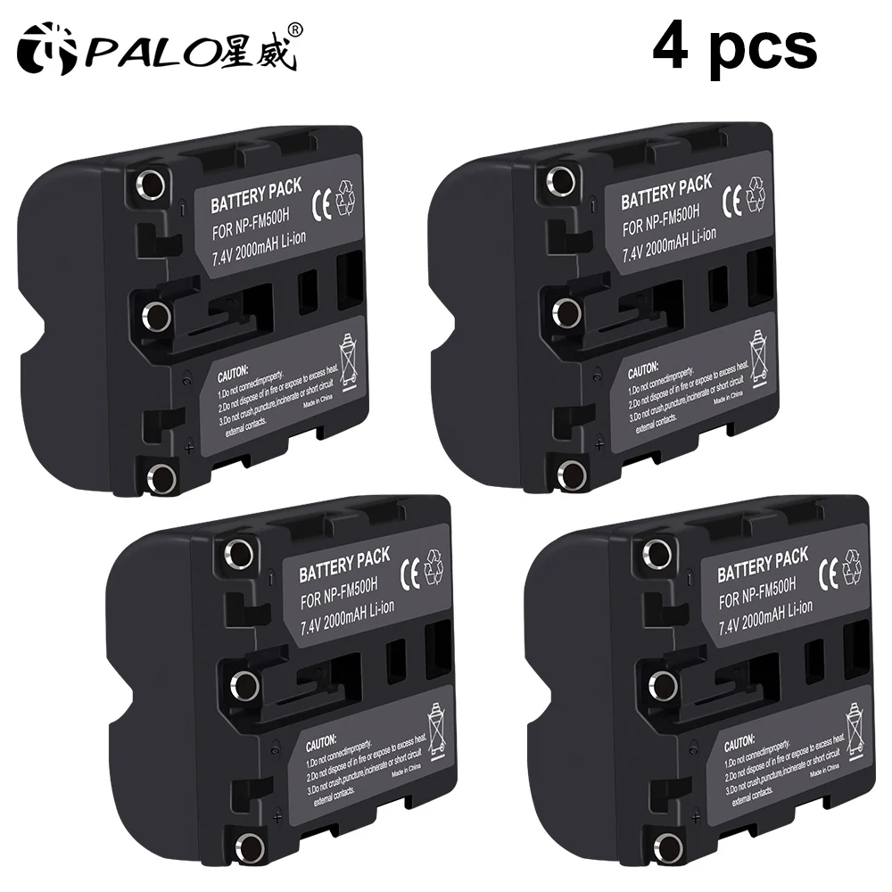 2000 мА/ч, NP-FM500H NP FM500H NPFM500H Камера Батарея+ ЖК-дисплей USB Dual Зарядное устройство для sony A57 A58 A65 A77 A99 A550 A560 A580 Батарея L10 - Цвет: 4PCS