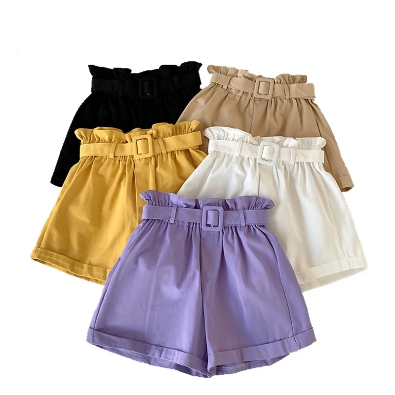 

Short Summer Cotton Linen Women Shorts New Fashion Female Wide Leg Trousers Casual Loose Plus Size Elastic Wasit Shorts 3027 14
