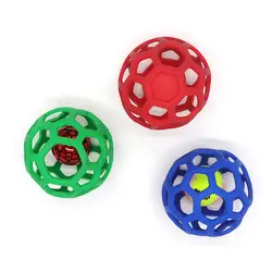 Обучающий игрушечный мяч для питомца Экологически чистая игрушка для собак TPR Bell lou kong qiu Bite Resistant Tennis растяжимый резиновый
