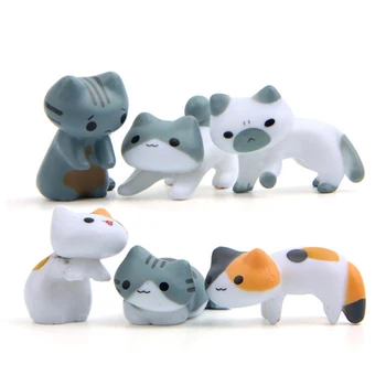 

6pcs/lot Diy Chi's Sweet Home Cat Figure Animal Resin Chi's Cat Action Figure Model Toy Gift for Home Ation