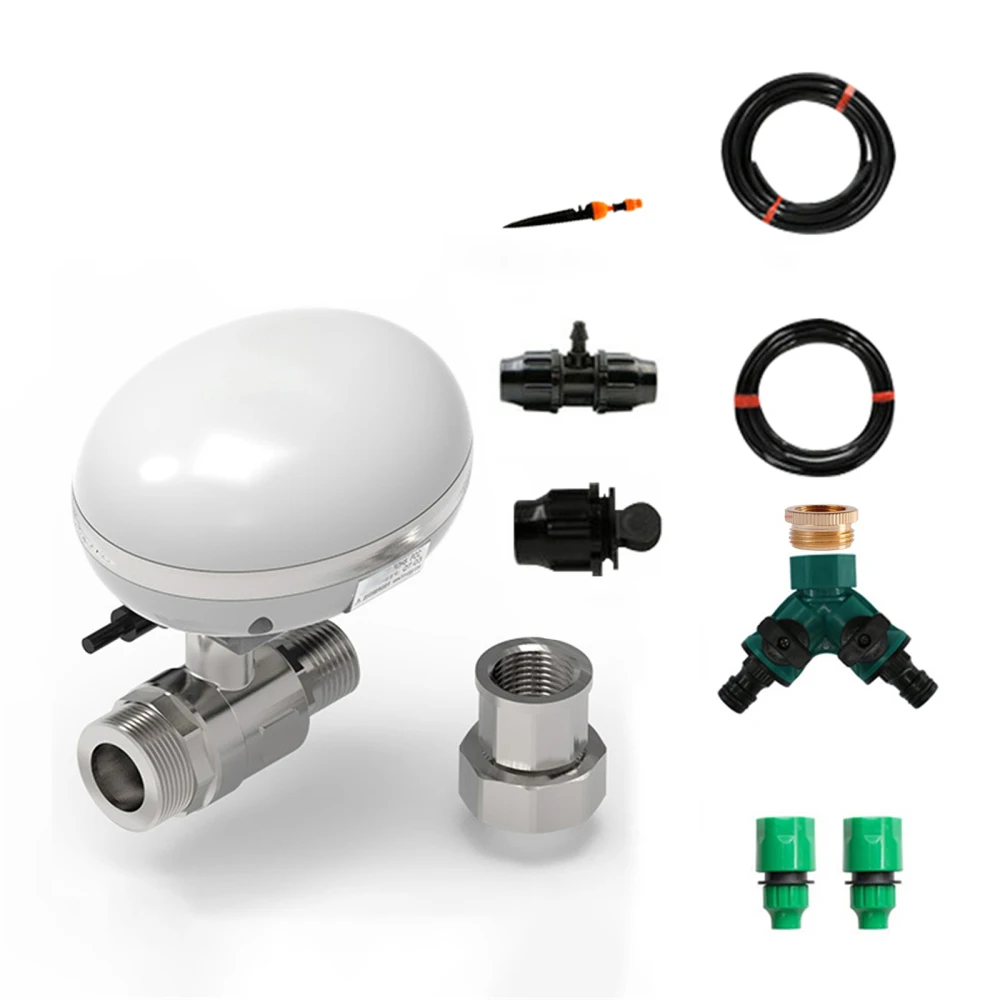 WiFi Control Automatic Irrigation Controller APP Remote Operation Smart 3/4'' Water Valve Shutoff Watering Timer IP66 Waterproof
