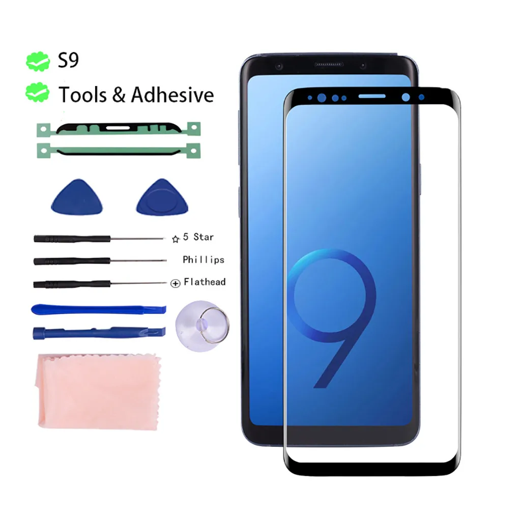 Carprie Защитная крышка для объектива, совместимая с samsung Galaxy S9/S9 Plus, переднее стекло, запасной комплект для ремонта объектива 19Sep12