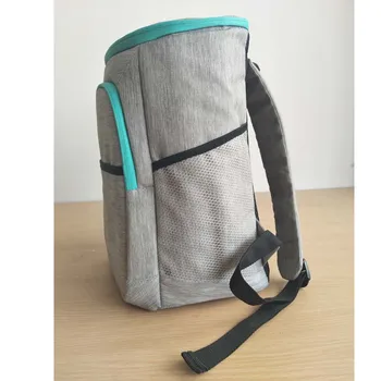 

Aluminum Foil Insulated Lunch Bag Backpack Leak-proof Bento Organizer For Men, Women For Office/Picnic/Travel/Camping (Grey)