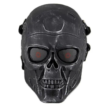 

Terminator T800 Skull Tactical Mask Airsoft Mesh CS Wargame Accessories Cosplay Military Army Full Face Paintball Masks