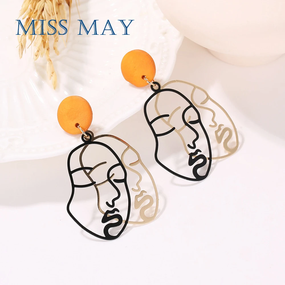 Преувеличенные серьги для лица 2019 новая волна высококлассных яркие женские