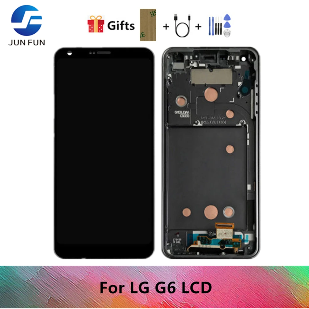 

ORIGINAL LCD For LG G6 Display Touch Screen with Frame For LG G6 LCD Display Replacement H870 H870DS H873 H872 LS993 VS998 US997