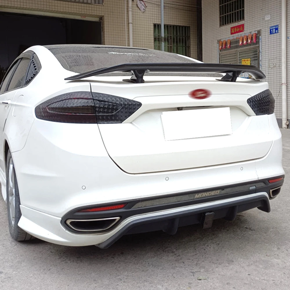 Wholesale Rear Trunk Lid Boot Car Spoiler Wings For Ford Fusion Mondeo Sedan Sport Spoilers Black Carbon ABS Assessories Parts | Автомобили