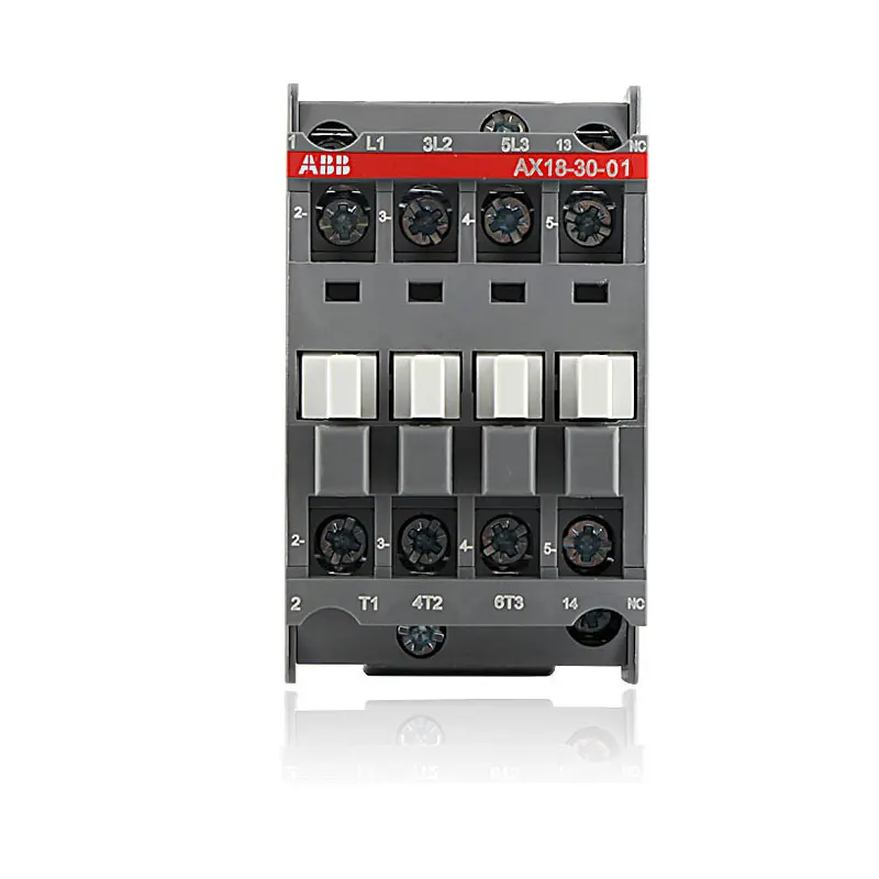 ABB AC Контактор AX09-30-01 AX12-30-01 AX18-30-01 AX25-30-01 220V380V110V24V9A12A18A25A основной contact3NOAuxiliary contact1NC