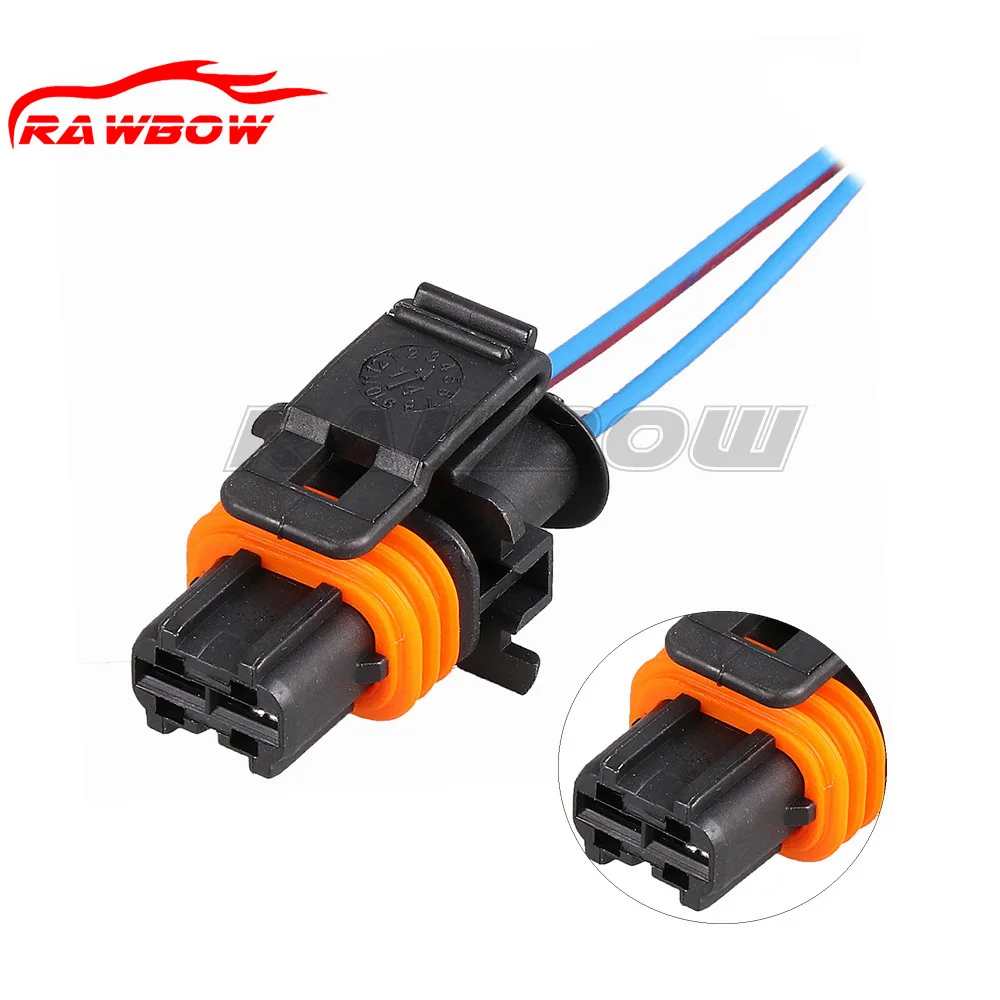 

2 Way Fuel Injector Ignition Coil Water Temperature Sensor Connector Plug For Ford