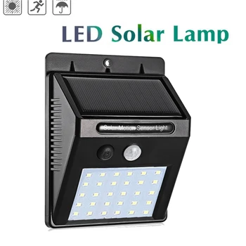 

1-4pcs 30 LED Outdoor LED Solar Power Street Wall Lamp PIR Motion Sensor Garden Security Lamp Waterproof IP65 Wireless Wall Ligh