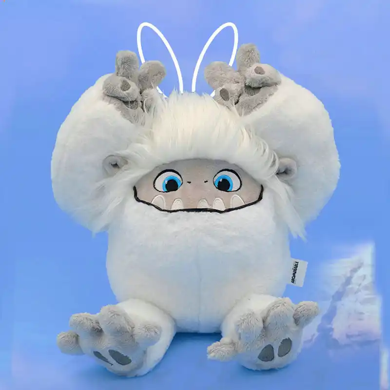 Yeti Plush Toy Movie Anime Snowman Plush Fluffy White Hair Monster