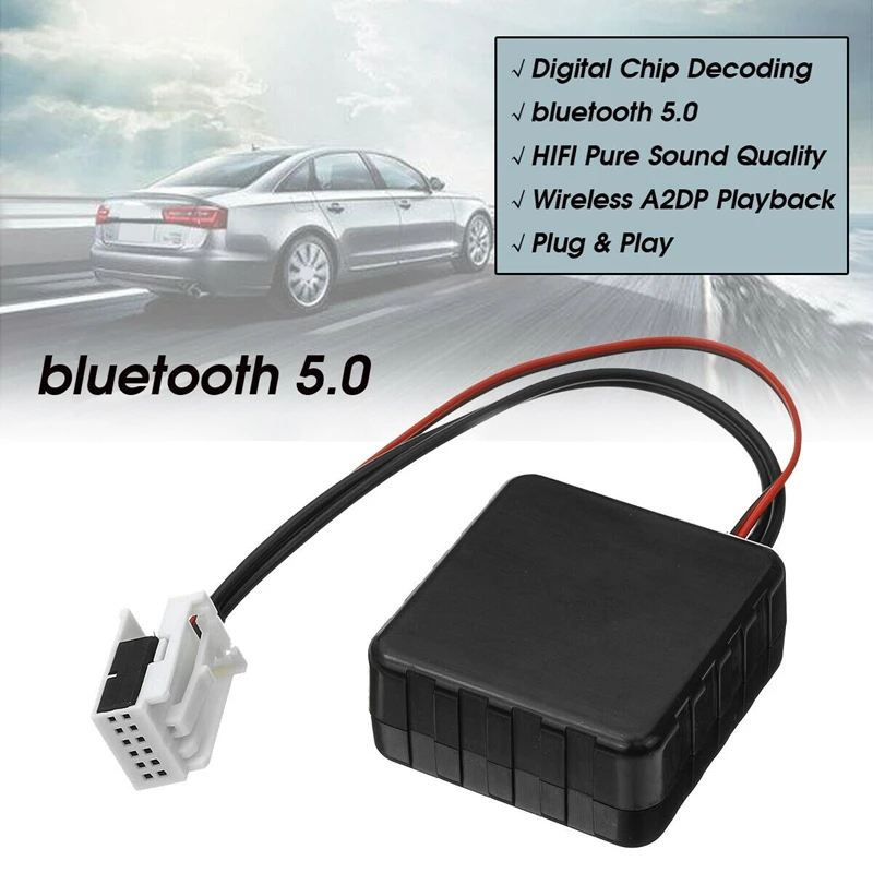 Автомобильный беспроводной модуль Bluetooth адаптер Aux аудио кабель для-Audi A2/A3/A4/TT 2006