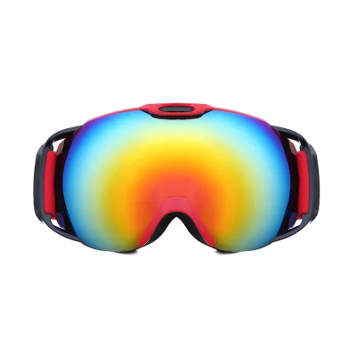 Зимние лыжные очки, двойные очки, мужские и женские противотуманные покрытия, скейтборд, сноуборд, лыжные Солнцезащитные очки, для занятий спортом на открытом воздухе z4 - Цвет: red red