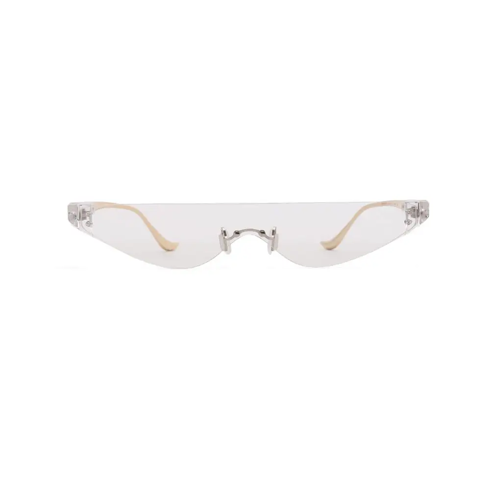 Цельные солнцезащитные очки без оправы женские треугольные маленькие Винтажные Солнцезащитные очки Роскошные ретро мужские солнцезащитные очки Брендовые дизайнерские очки - Цвет линз: 4