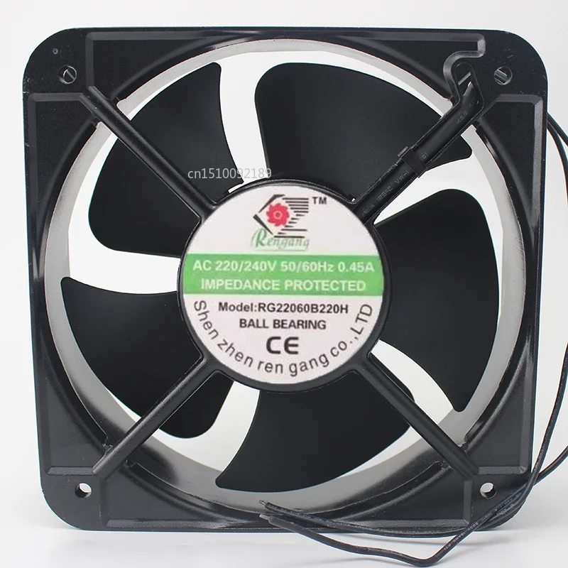 Для RG20060B220H 220V 0.45A 20 см 20 см бесшумный вентилятор охлаждения