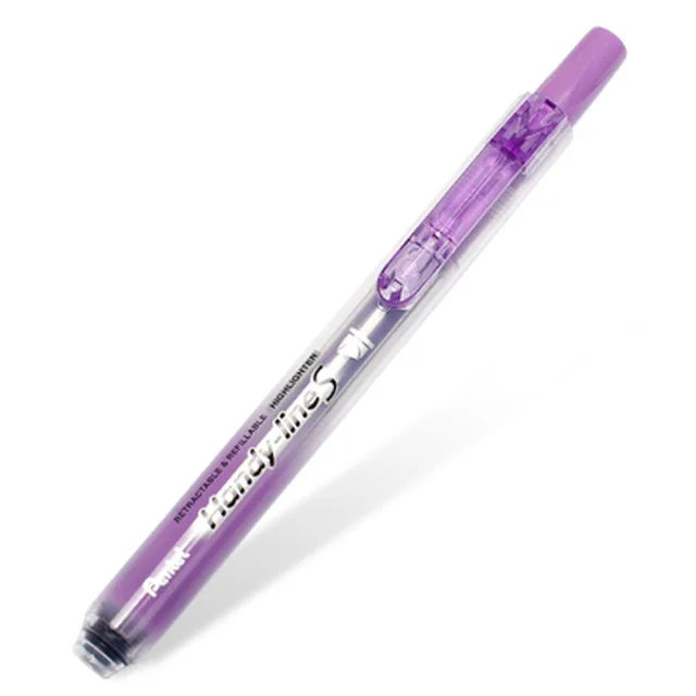 1 шт. Pentel Surligneur Handy Line SXS15 нажатие стиль маркер Выдвижная неоновая ручка 6 цветов - Цвет: As picture