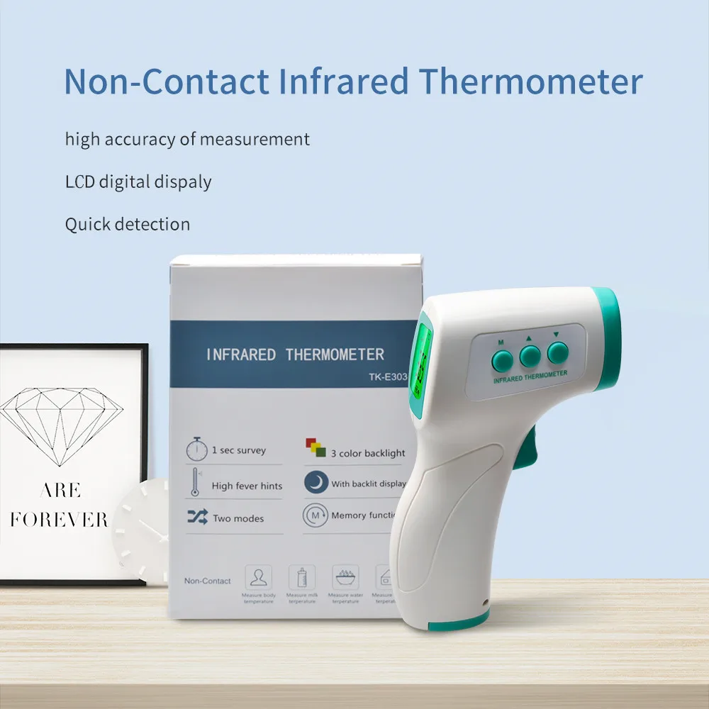 2020 New Thermometer Gun Digital Body Temperature Measurement Non-Contact Infrared Forehead Thermometer Drop Shipping