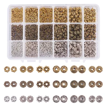 

1 Box Zinc Alloy Spacer Beads Mixed Color Hole: 1-2mm for Jewelry Craft Making