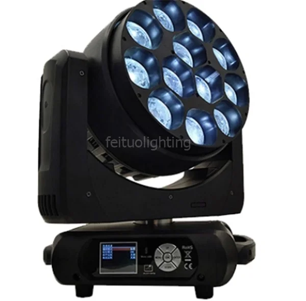 E-2/лот с Чехол Guangzhou pixel 12x40w led zoom wash луч движущаяся головка dmx сценический светильник