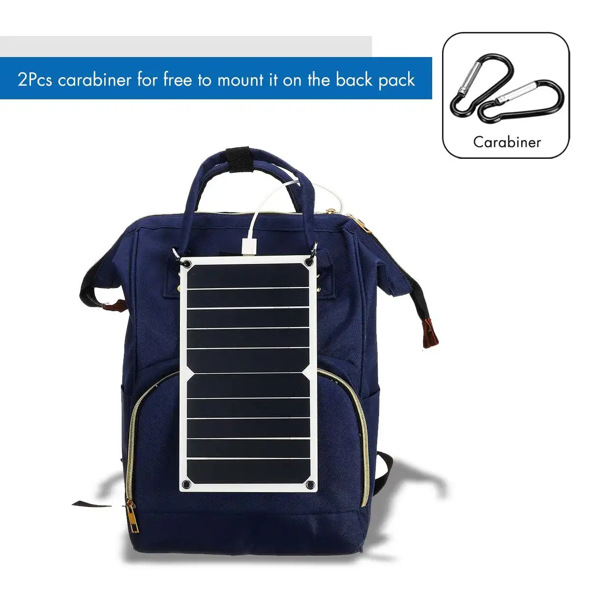 10 Вт 6В 1700mA Панели солнечные Sunpower solar Cells 260x140x2,5 мм с мультипокрытием и светильник Поддержка USB зарядка для наружных работ