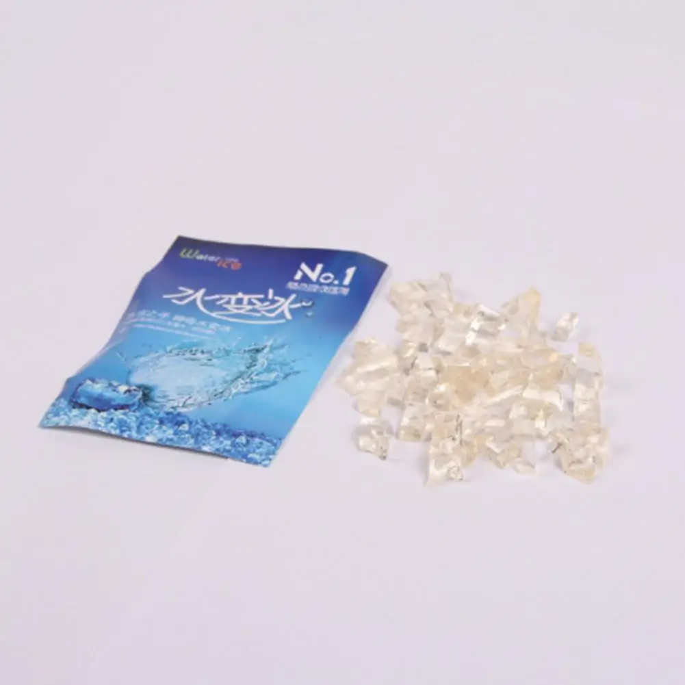 Hydration ice Yiwa Вода лед Волшебная Опора лед от воды Детская Игрушка Подарочная упаковка 5 мешков качество каждого набора Супер реалистичная - Цвет: Hydration ice