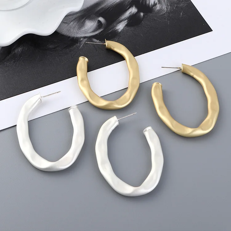 Серьги,, новые серьги Aros и американские,, модные, для пары, уличные, с металлической лентой, S925 игла, немой, классический геометрический