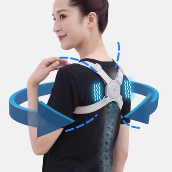 

Intelligent Posture Corrector Electronic Reminder Back Support Adjustable Smart Brace Support Belt Shoulder Training Belt