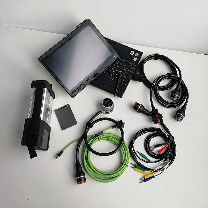 MB Star C5 Compact 5 с программным обеспечением V12/ X/EPC/DTS/WIS/Vediamo в HDD/SSD и X200T используется ноутбук 4G для авто диагностических инструментов
