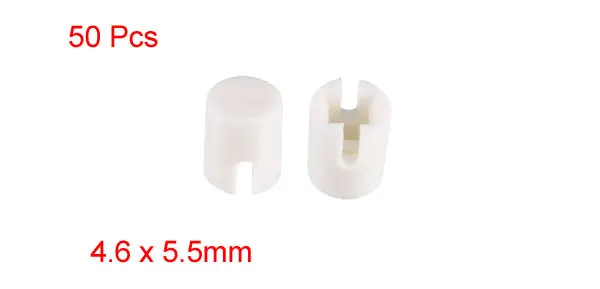 uxcell® 50Pcs Plastic 12.4x4.5mm Tact Switch Caps Cover Keycaps White for 8x8 Latching Pushbutton Tactile Switch uxcell® 50Pcs Plastic 12.4x4.5mm Tact Switch Caps Cover Keycaps White for 8x8 Latching Pushbutton Tactile Switch