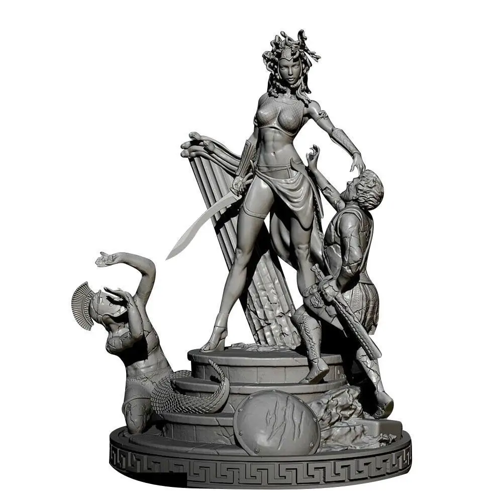 1:32 Scale Resin Figure Unpainted Model Kit Unassambled Queen Medusa Collect | Игрушки и хобби