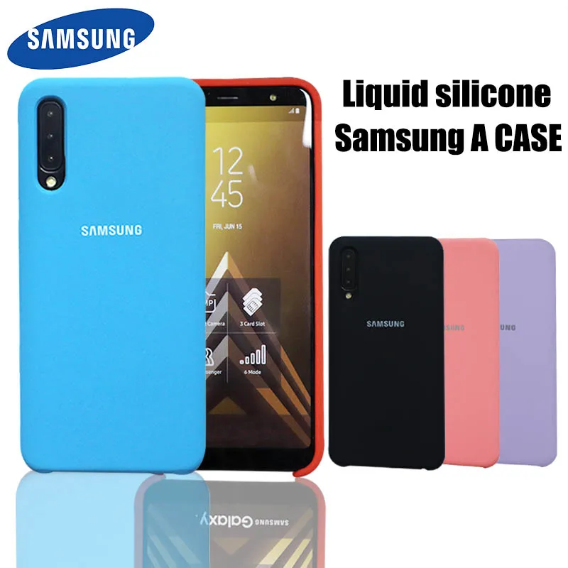 Оригинальный чехол для Samsung A70 жидкий силикон шелковистая мягкая на ощупь