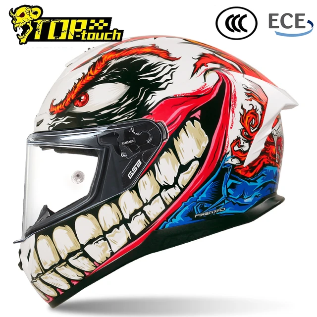 GSB-Casco Modular de motocicleta para hombre y mujer, visera doble de cara  completa, abatible hacia arriba, equipo de protección - AliExpress