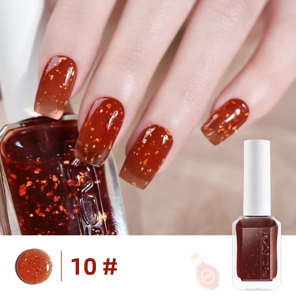 Kads 11ml Nail Polish 24k Gold Foil Maple Red Nail Varnish 22 Autumn Winter Collection Nail Paint Lacquer Manicure Decoration Aliexpress