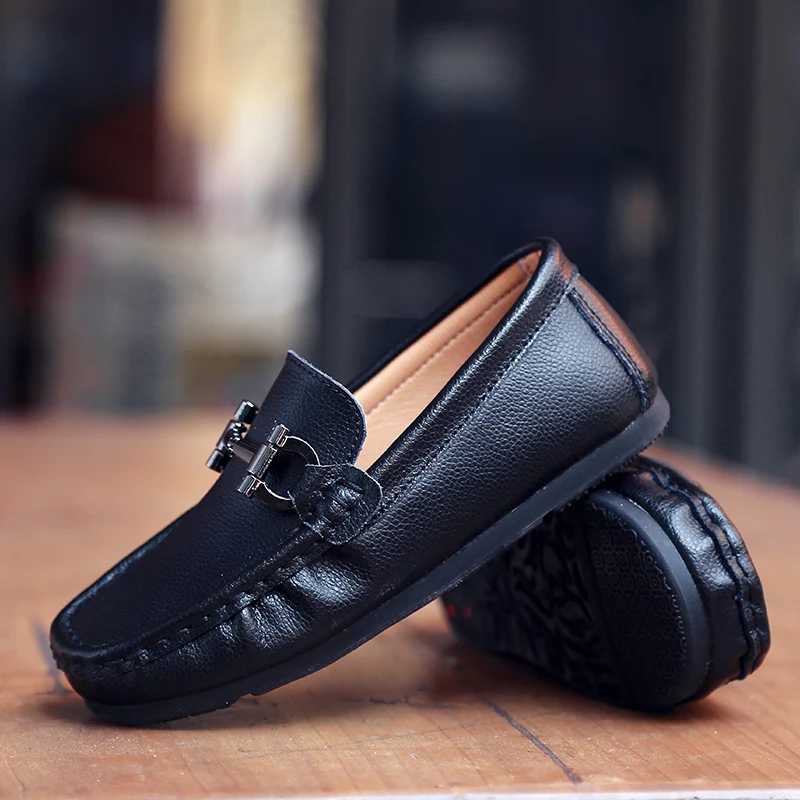 Children Shoes For Boys Girls Loafers Sneakers Baby Soft Kids Genuine Leather Casual Toddler Flats Loafers Moccasin White Shoes