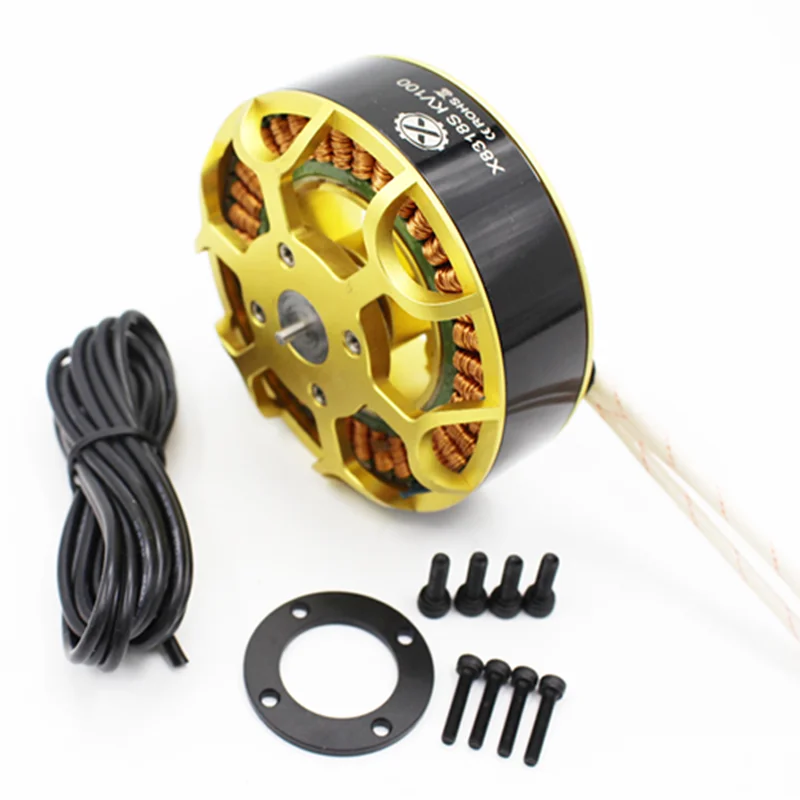 1 шт. X 8318S(W9235) KV100/KV120 бесщеточный двигатель желтый многоосевой двигатель для RC сельского хозяйства БПЛА завод Дрон