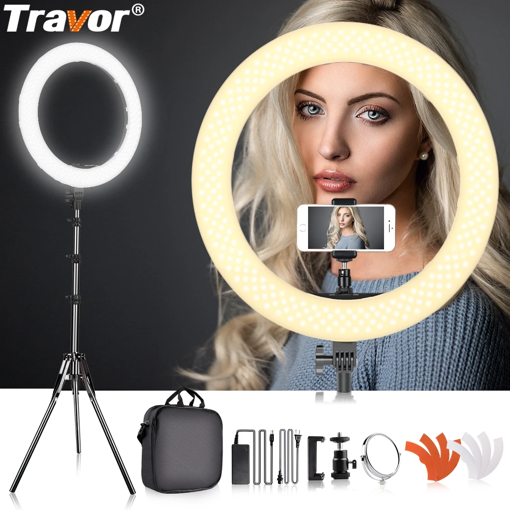 Travor ring lamp 18inch ring light with tripod