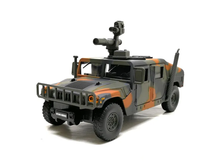 Модель 1/32 года, модель внедорожника Hummer H1 в масштабе США, игрушечный звуковой светильник, литой под давлением, металлический оттягивающийся автомобиль, военная модель, игрушка для детей в подарок