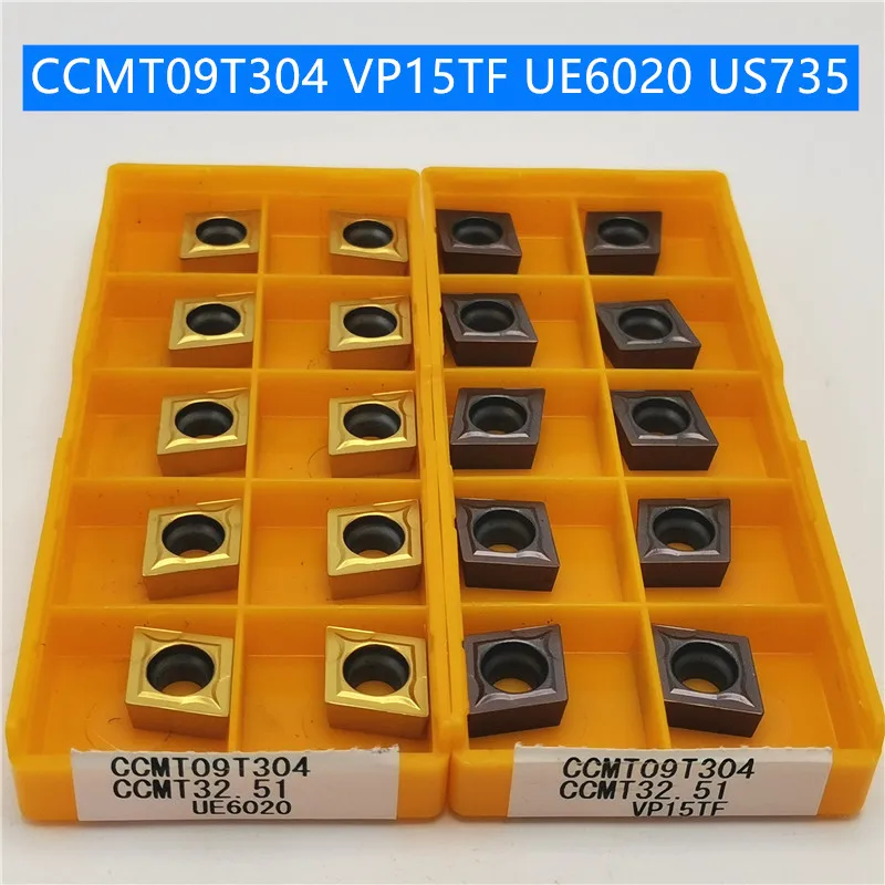 

20PCS CCMT09T304 CCMT09T308 VP15TF UE6020 US735 Carbide Insert Turning Tool Turning Milling Cutter CNC Cutting Tool Slot Cutting