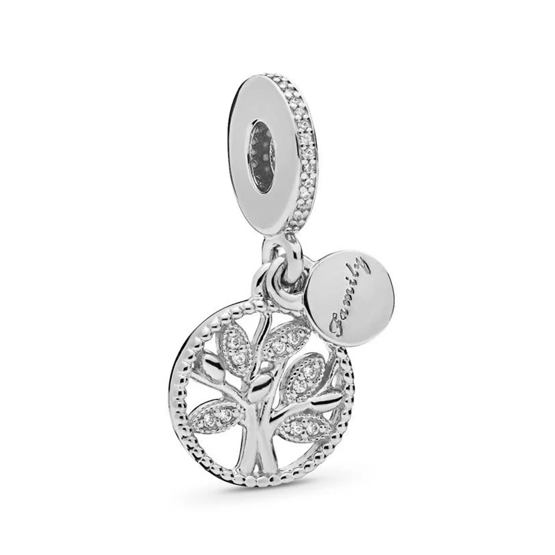 BAOPON, 2 шт./лот, серебро, золото, дерево жизни, талисманы, подходят для Pandora, женские браслеты, ожерелье для изготовления ювелирных изделий, аксессуары, подарок