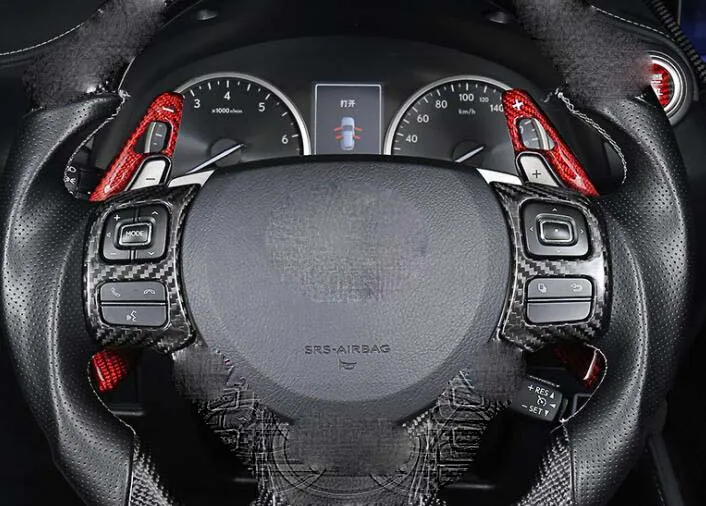 Карбоновое волокно внутренний руль бейдж рамка Чехлы для 2013- Lexus RC200t RC300 RC300h